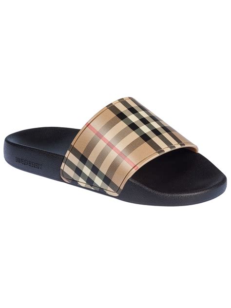 burberry sliders women|burberry slippers women.